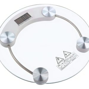 Balanza Pesa Digital Baño Vidrio Templado 180kg Pesa De Baño Redonda Bascula Arcashopping