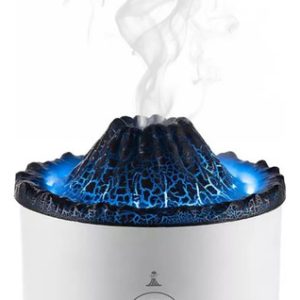 Humificador Volcan Difusor De Aromas Aire Volcanico Luz Led Blanco