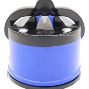 Afilador De Cuchillos Con Ventosa Antideslizante Rojo