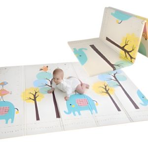 Tapete Extra Grande Plegable Para Bebé 200x180 Cm Doble Faz