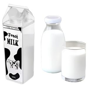 Botella De Agua Transparente Leche Linda Botella De Leche