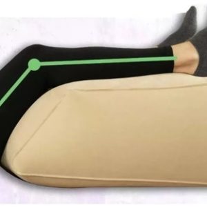 Cojín Almohada Elevadora Piernas Cadera Inflable Ortopédica Beige