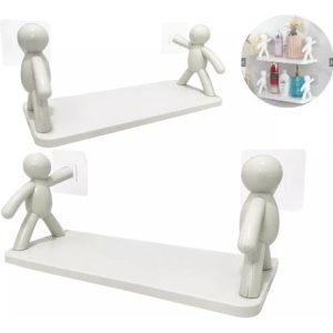 Estante Organizador Multiusos Adhesivo Creativo Decorador Blanco