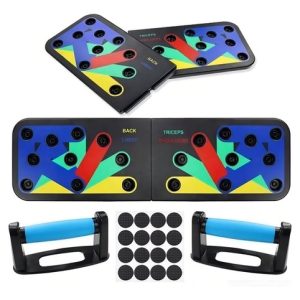 Tabla Flexiones Push Up Triceps Pecho Gym Hombro Espalda Col Color Negro