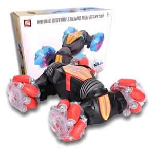 Carro Acrobático 4x4 Dual Control Con Sensor Carro A Control Rojo