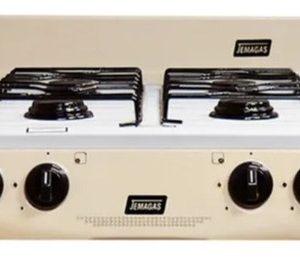 Estufa De Mesa Jemagas 4 Puestos Acero Inoxidable-cocina Negro