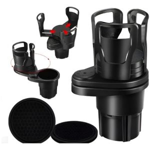 Portavasos Ajustable Universal Antideslizante Multiusos Car Negro