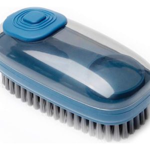 Cepillo Dispensador Jabón 3 En1 Gris