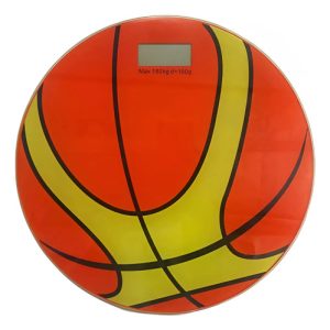 Báscula Corporal De Baño Animadas Balon Deportivo Naranja