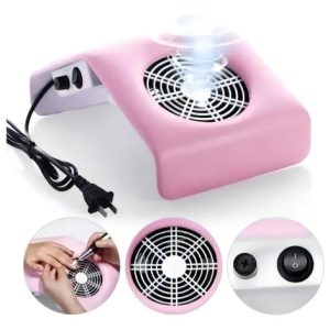 Extractor Colector De Polvo Para Uñas Home 30w Rosa