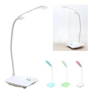 Lampara Led Portátil Ajustable Para Lectura O Escritorio Estructura Blanco