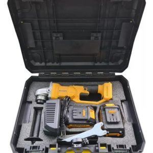 Pulidora Inalambrica Amoladora Angular 2 Baterias 68v  Amarillo