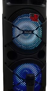 Cabina De Sonido Doble Parlante Recargable Torre Bocina Negro