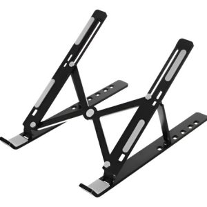 Soporte Para Computador Portatil Metálico Plegable Aluminio Negro