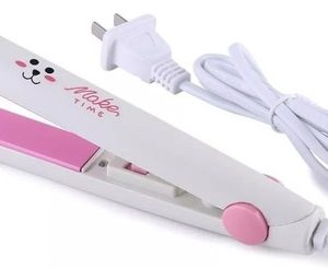 Plancha Mini Viajera Para Cabello Ceramica Color Al Azar Color Blanco