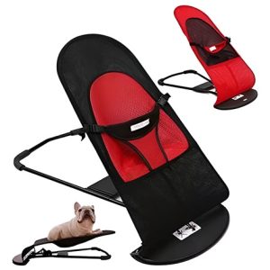 Silla Mesedora Para Mascotas Inclinacion Perro Gato Rojo