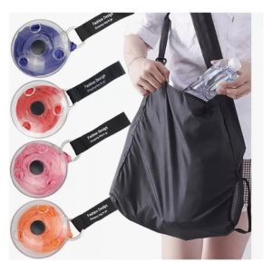 Bolso Portátil Retráctil Bolsa De Compras Viaje Reutilizable Aleatorio
