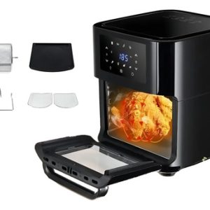 Horno Y Freidora De Aire Swisshome 12 Litros Air Fryer  Negro