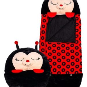 Sleeping Bolsa De Dormir Para Niños Peluche Almohada Diseño Mariquita