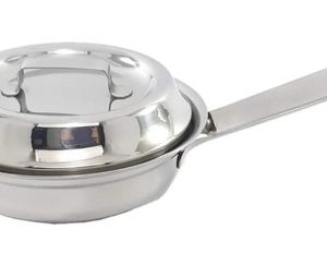 Cacerola Para Huevos Acero Quirurgico Sarten Multiusos  Plateado