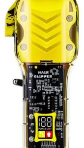 Maquina Patillera Peluquera T9 Cortadora De Pelo Amarillo