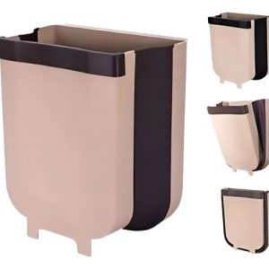 Basurero Cocina Plegable Colgan Color Beige
