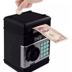 Cajero Automático De Alcancia Electrónica Para Niños Negro