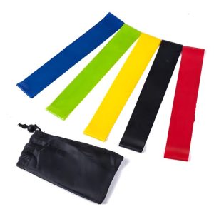 Kit 5 Bandas Elásticas Para Glúteos Yoga Pilates Gimnasio