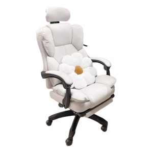 Silla Gamer Oficina Escritorio Ergónomica Blanca Blanco