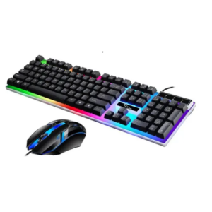 Kit Teclado y Mouse Gamer Zbbao G21B USB Negro RGB Con Sensor Óptico y Teclas Anti-Ghost