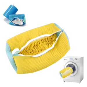 Bolsa Lavado Zapatillas Tinlok Poliester Amarillo 39x19cm Lavadora