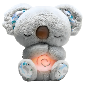 Peluche Muñeco Koala Respira Calma Ansiedad Sueño Profundo Color Gris