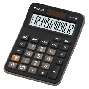 Calculadora De Mesa Casio Mx-12b 12 Dígitos Color Negro
