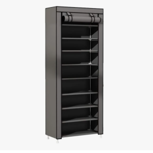 Zapatero 9 Niveles 27 Pares Gris Armable Compacto