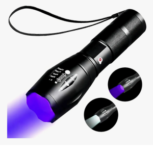 Linterna Táctica Uv395nm Led Recargable Usb Zoom 3800lm Negra