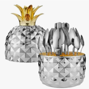 Juego De Cubiertos 24 Pcs Acero Corona Piña