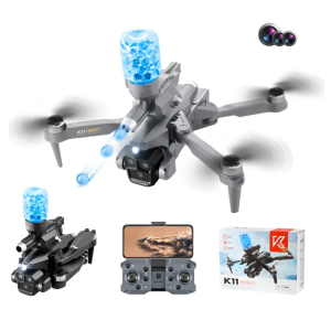 Dron Aéreo Dronepro A1 Gris 2 Cámaras 4k Fpv Plegable Gps 30 Min Vuelo