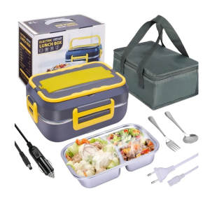 Lonchera Eléctrica Portátil Lunchbox Negro 1.5l 24v/110v/220v