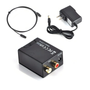 Convertidor Óptico A Rca Analógico 90cm Negro